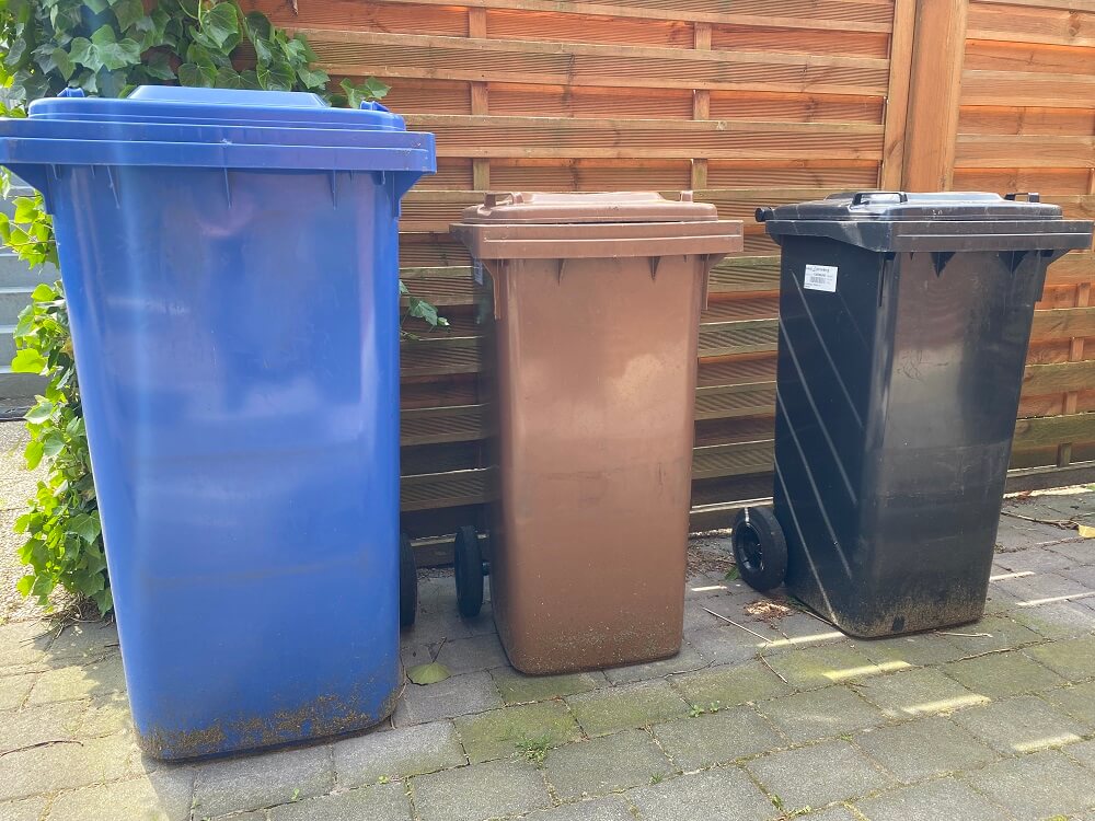 Mülltonnengrößen und Abmessungen - Die Mülltinnen stehen in verschiedenen Größen zur Verfügung