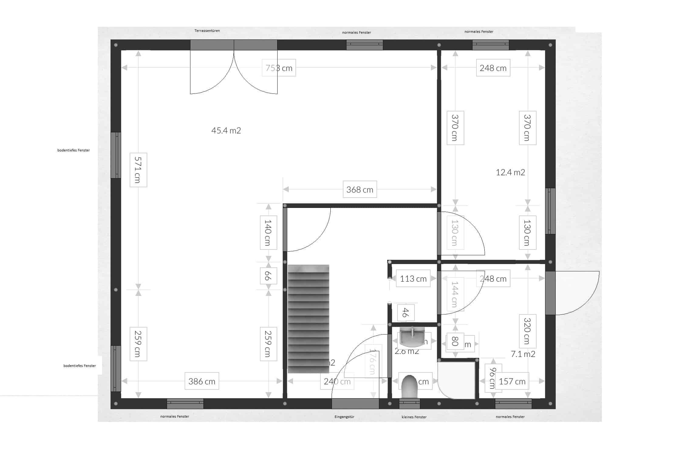 Hausbau Grundrisse - Grundrisse für Einfamilienhäuser, Bungalows,  Mehrfamilienhäuser, Stadtvillen - Haus Grundriss