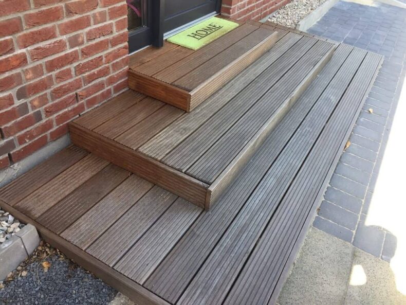 Außentreppe für den Hauseingang - Treppe selber bauen