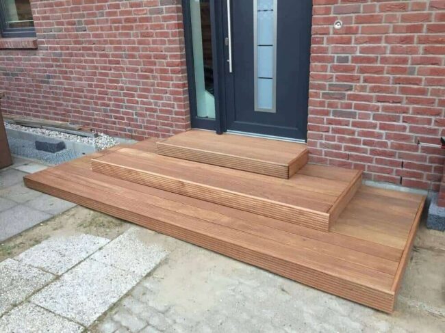 Außentreppe für den Hauseingang Treppe selber bauen
