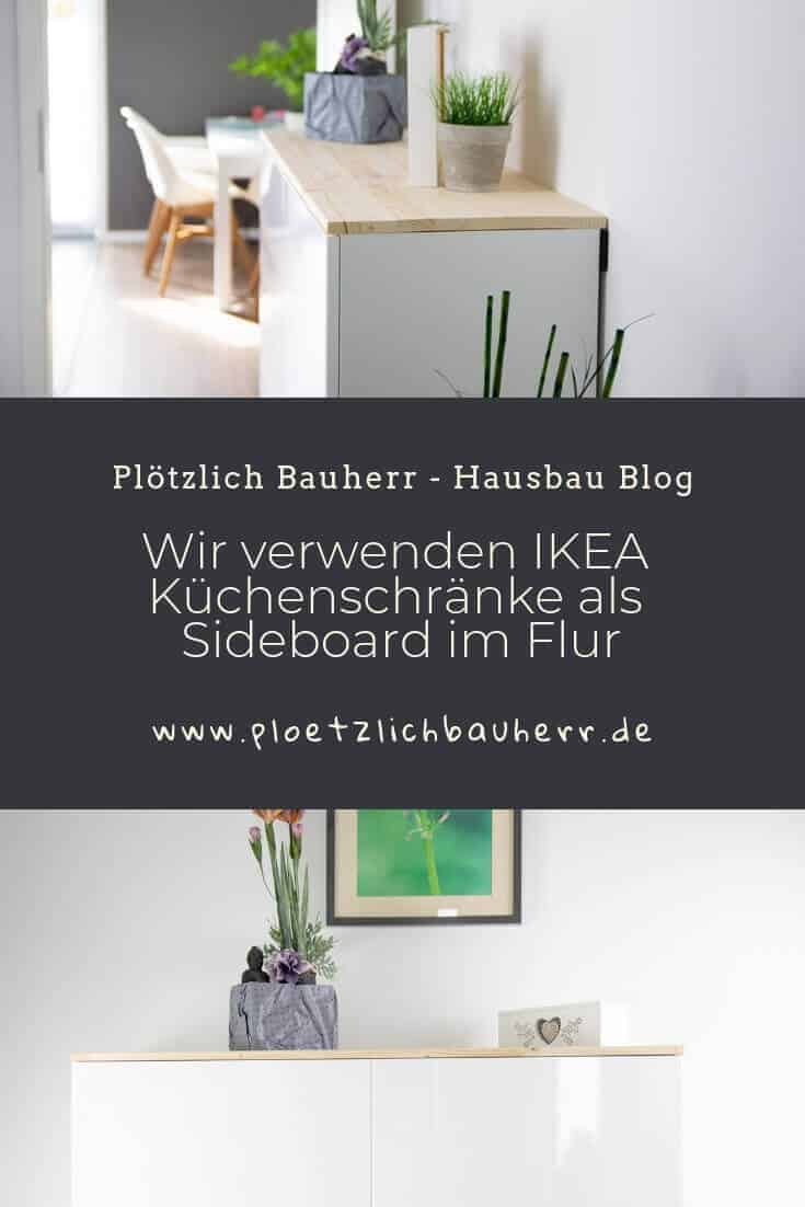 Wir verwenden IKEA Küchenschränke als Sideboard im Flur und jedem gefällts