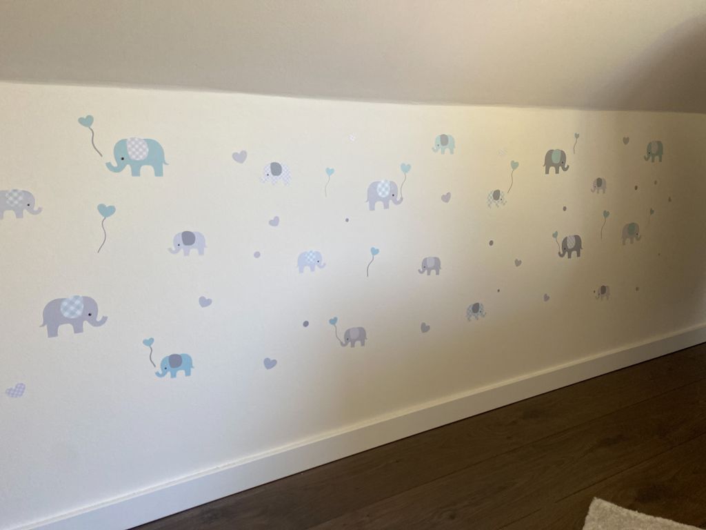 Wandgestaltung Babyzimmer mit Wandtattoos